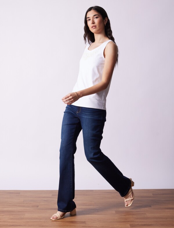 Blusa Aplique BLANCO