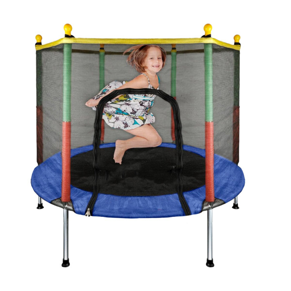 Cama Infantil Elastica Con Red Azul
