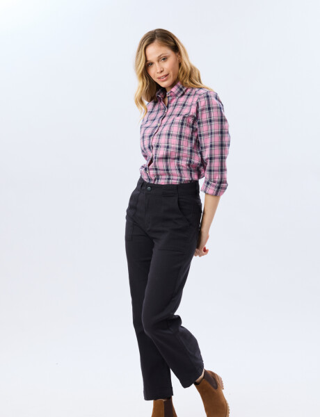 PANTALÓN DE GABARDINA Azul