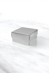 Caja laminada 02 - 8x8x4,5 cm. PLATA