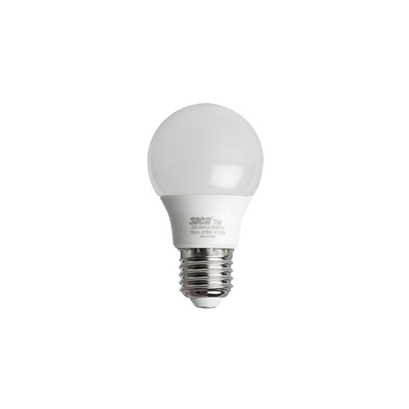 Lámpara LED tipo bulbo E27 220V 5W fría 6400K SK2952