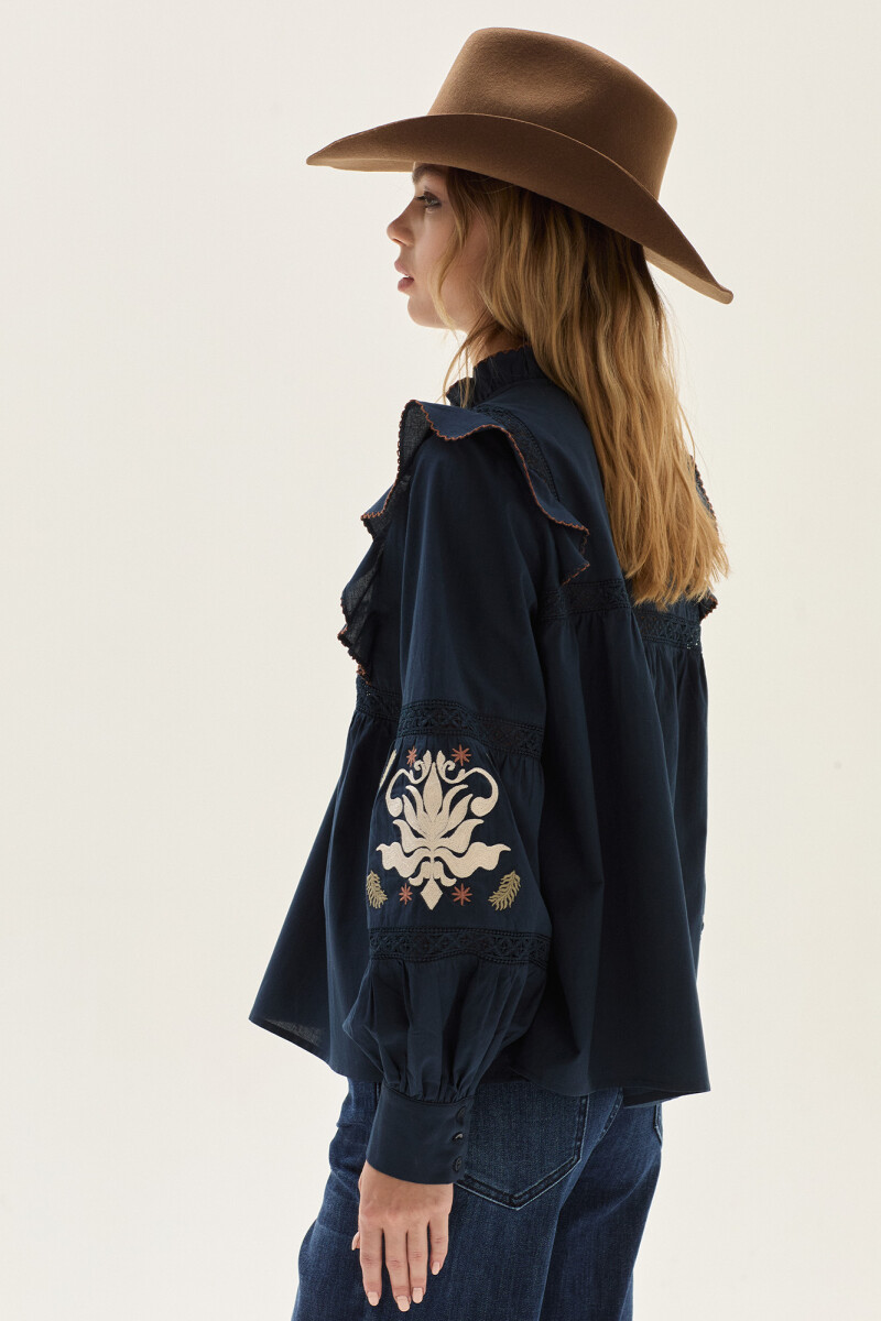 Blusa Noctis Azul Marino