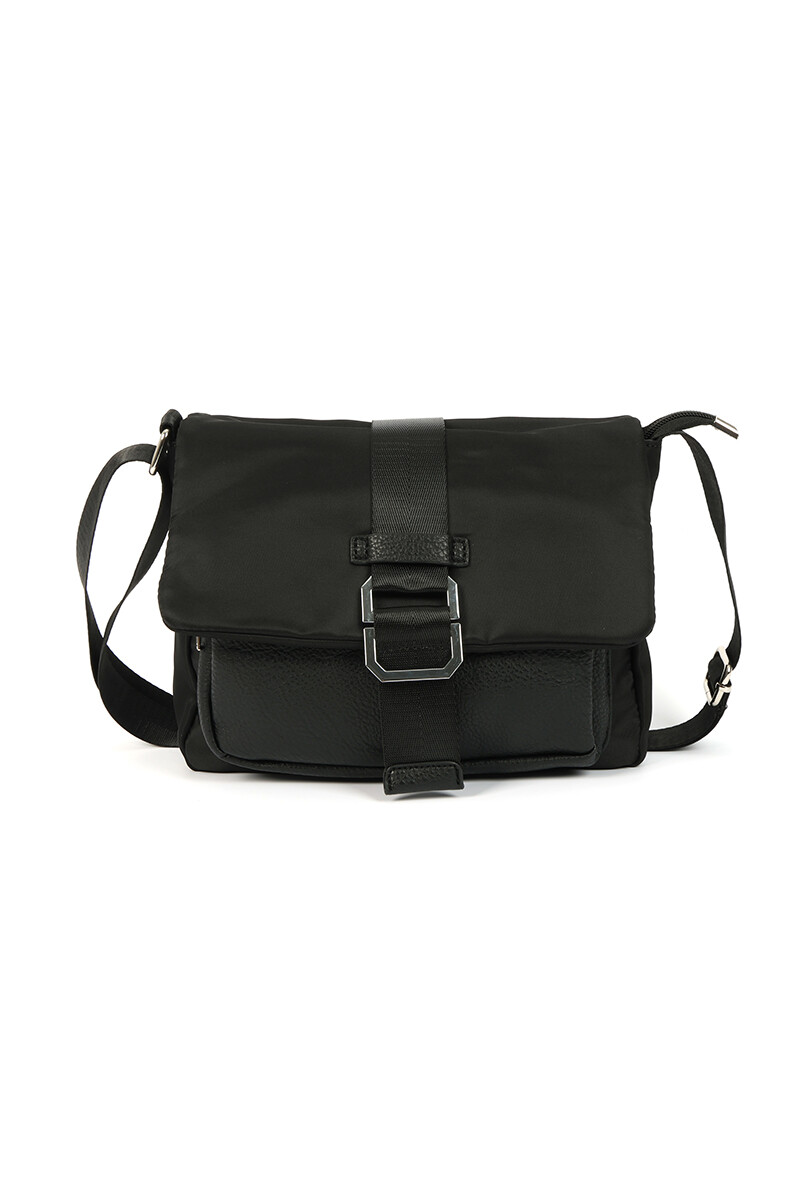 Bandolera de nylon - Negro 