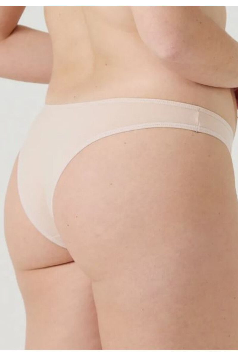 BIKINI ALGODON RECTO CAVADO NUDE