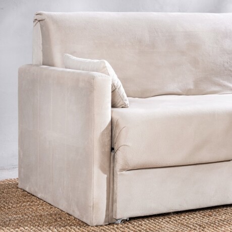 Sofá Cama Iara 2 Cuerpos Beige