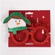 Lentes navideños muñeco de nieve