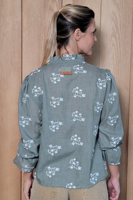 Blusa Copenhague Broderie Safari