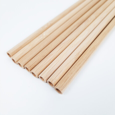 Sorbitos De Bambú Finos De 0,5 Mm Set X8 Unica