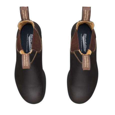 Botas Blundstone Elastic Side V Cut Marrón Oscuro