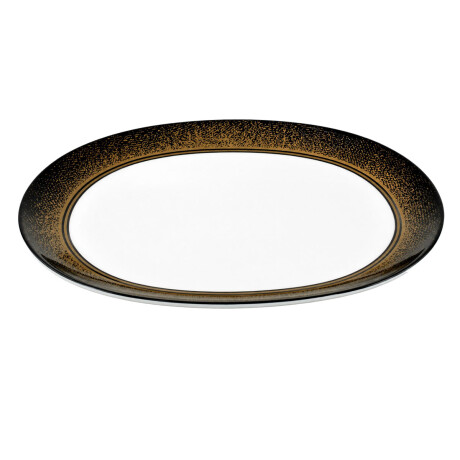 PLATO MELAMINA OVAL LINEA DORADA PLATO MELAMINA OVAL LINEA DORADA