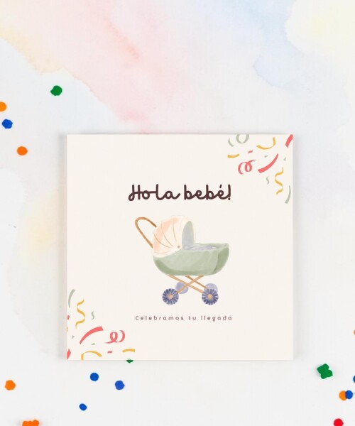 Tarjeta 10x10 baby shower DISEÑO 2