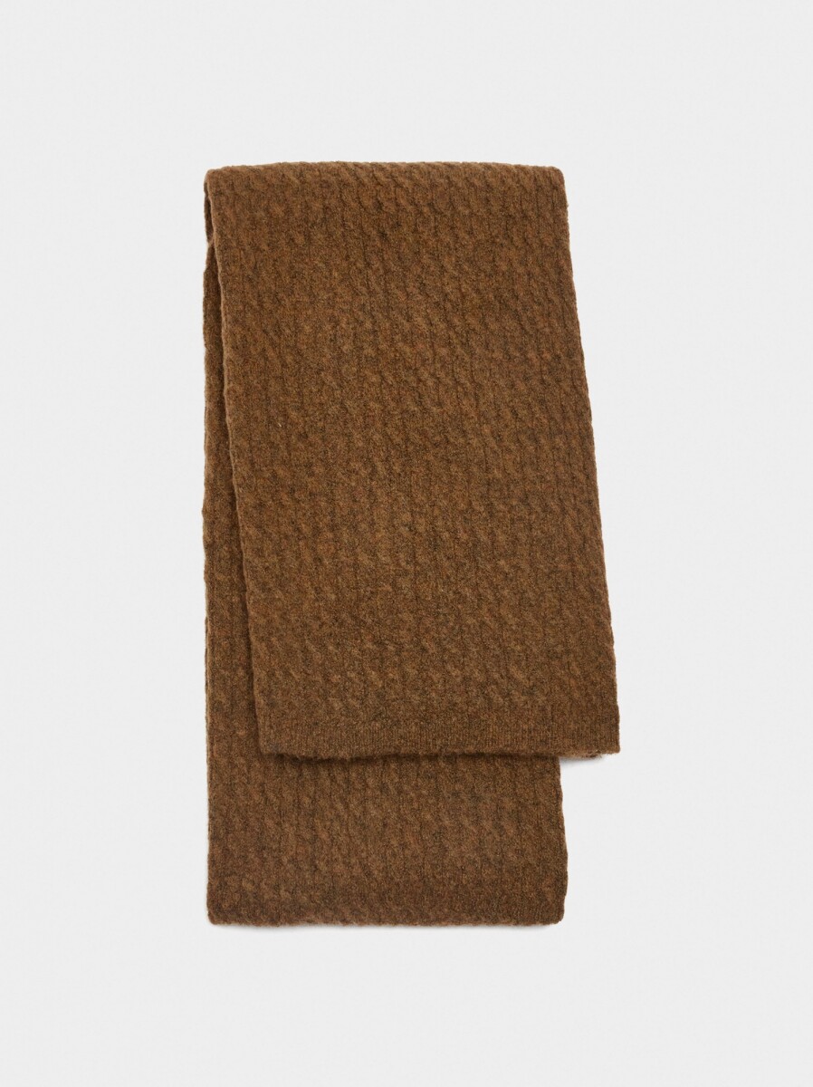 Bufanda Con Relieve - camel 