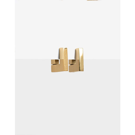 Argollas De Acero Dorado Dorado