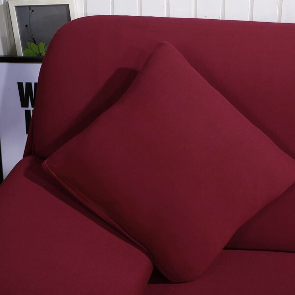Funda Protector Sillón Sofá 2 Cuerpos Ajustable Elastizada Color Variante Bordo