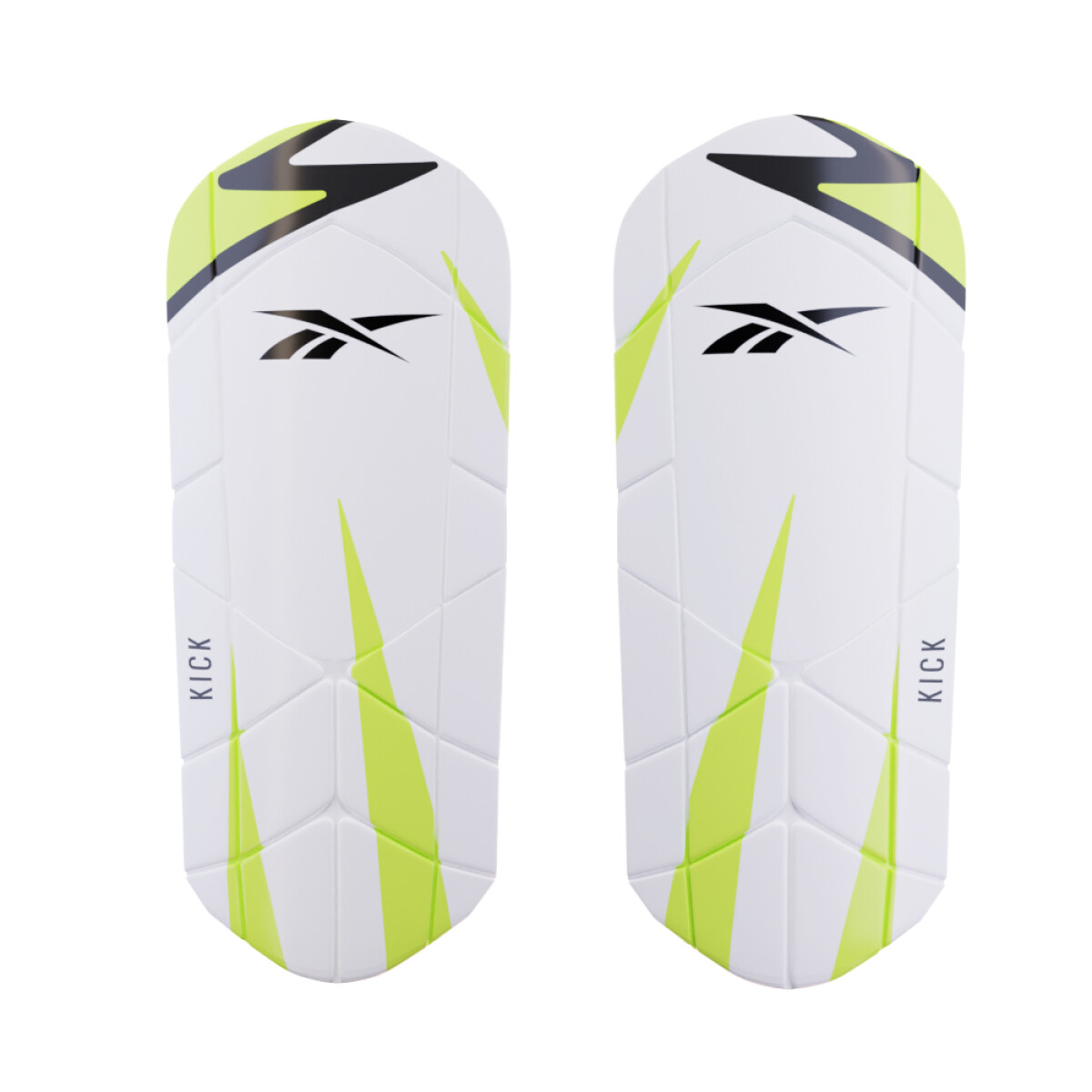 Canilleras Reebok Kick - Blanco - Verde 