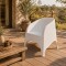 Sillón simil ratán BLANCO