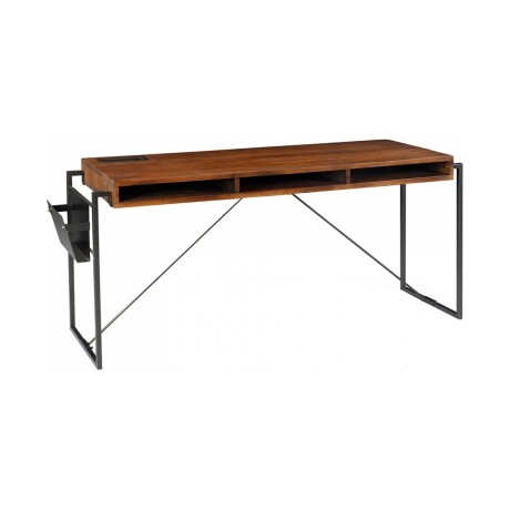 ESCRITORIO MADERA-Y-METAL MARRON YORK
