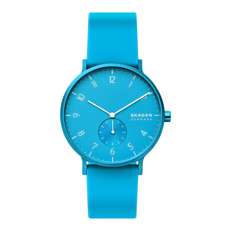 Reloj Skagen Deportivo/Fashion Silicona Celeste Neon 0