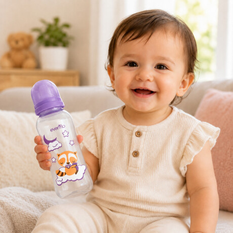 Mamadera Evenflo Dreams Bebés 3-12M 240Ml Tetina Flujo Medio Lila