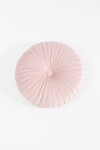 Almohadón circular rosa