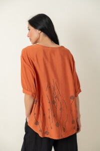 BLUSA BANKSIA Terracota
