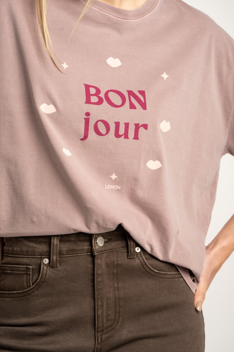 Remera Algodon Lavado Print Multi