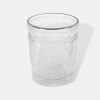 VASO VIDRIO LABRADO 250ML BDE PLATEDO 10X8CM SOLES Unica