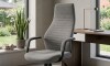 Silla de oficina Negra 2 Posiciones - Podium Gris Oscuro