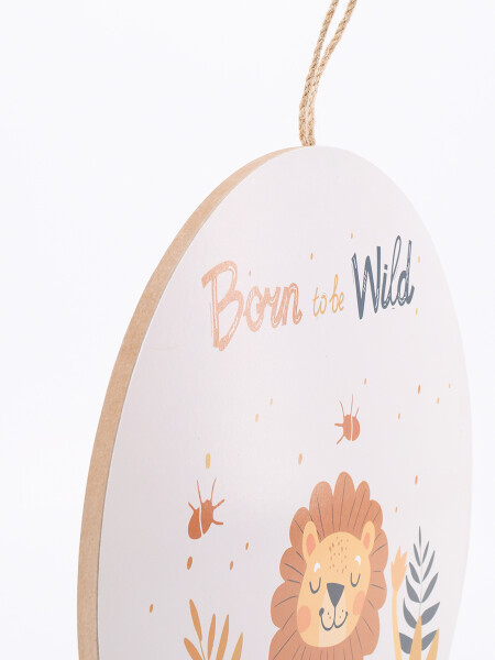 ADORNO PARED LEON BEIGE