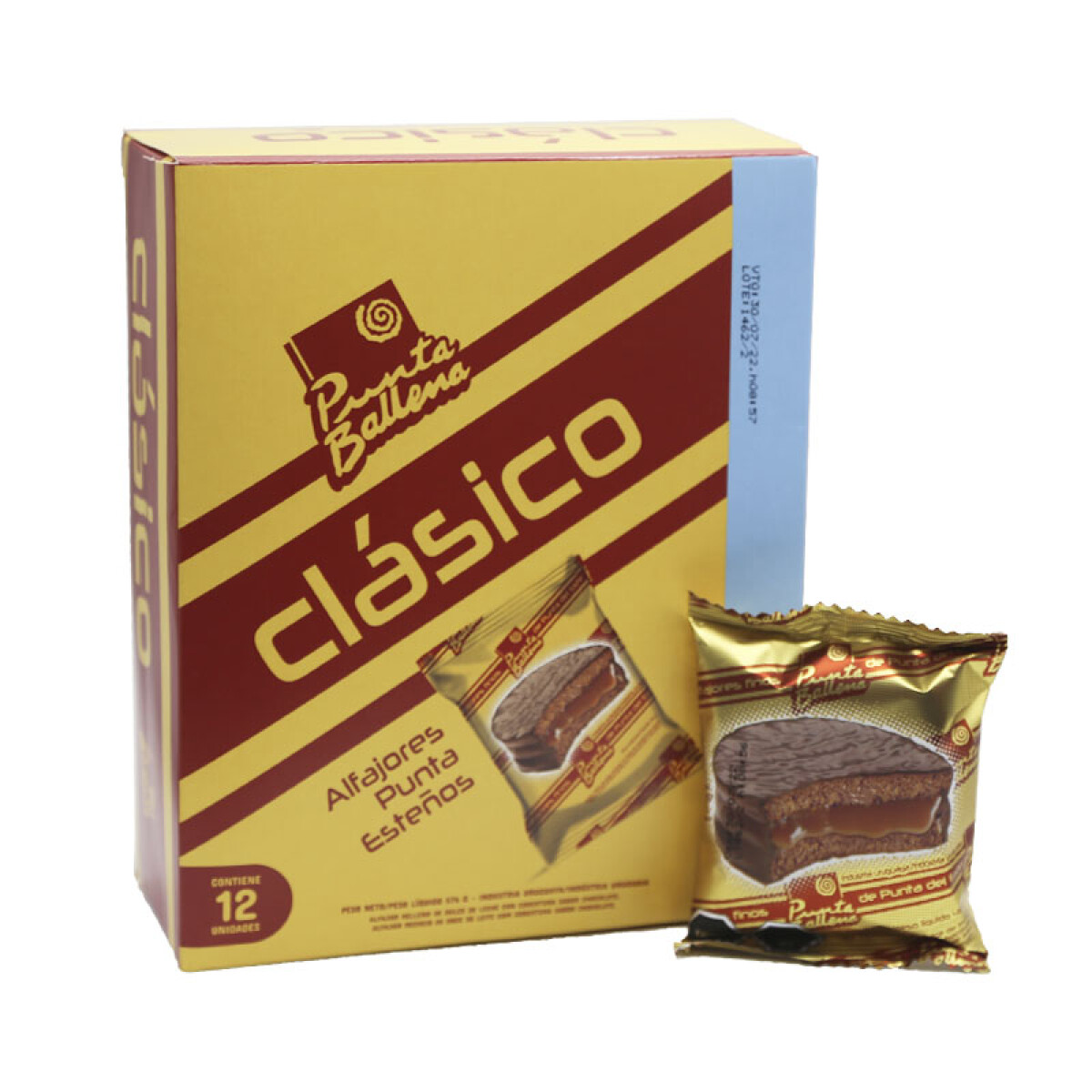 Alfajor PUNTA BALLENA Clásico 35grs X 12 Unidades 48grs - Chocolate 