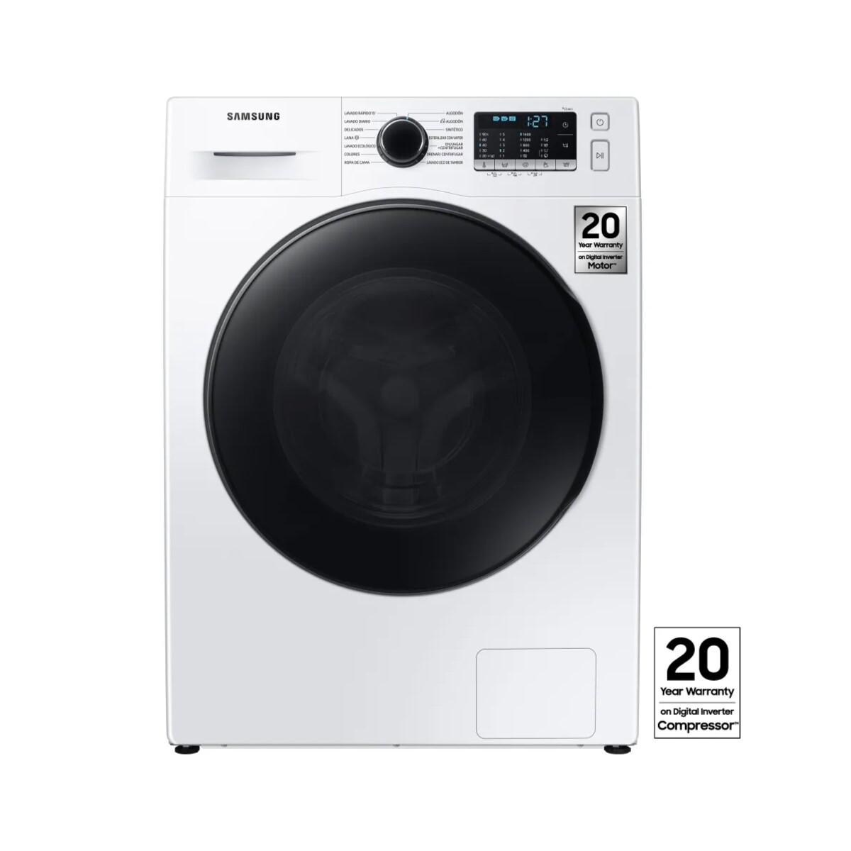 Lavarropas Carga Frontal 10,5 Kg Samsung Ww10ta046be 
