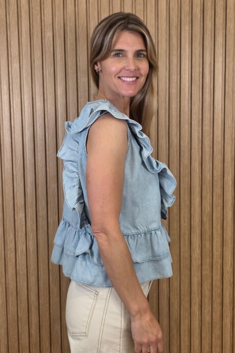 Musculosa Nani Denim Celeste