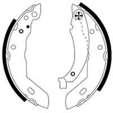 PATIN DE FRENO CITROEN - PEUGEOT JGO. 205 306 309 ZX XSARA 180MM - PATIN DE FRENO CITROEN - PEUGEOT JGO. 205 306 309 ZX XSARA 180MM -