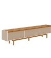 Rack para TV Stand Classic 1.4 Linea Manhattan Blanco/Natural