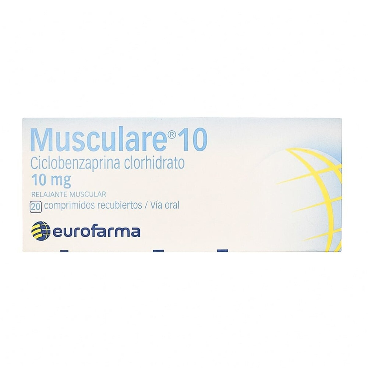 Musculare 10 mg 20 Comprimidos 