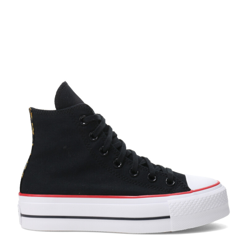 Championes de Mujer Converse Ctas Lift Hi Negro - Blanco