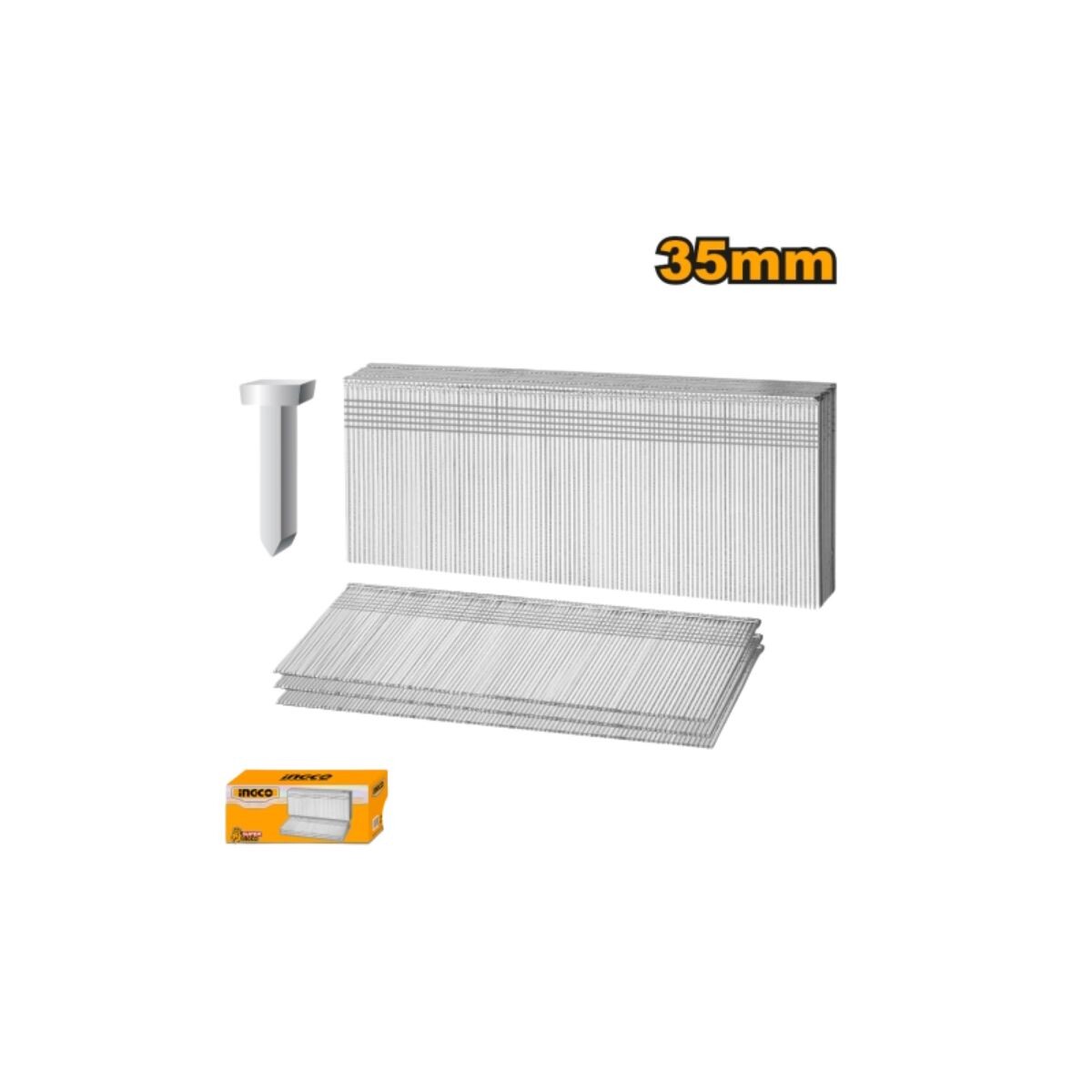 CLAVOS CAJA X 6000 UNIDADES 18GA 35MM INGCO Clavos Caja X 6000 Unidades 18ga 35mm Ingco