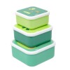 Set x3 tupper animales BUBA dino bubazoo