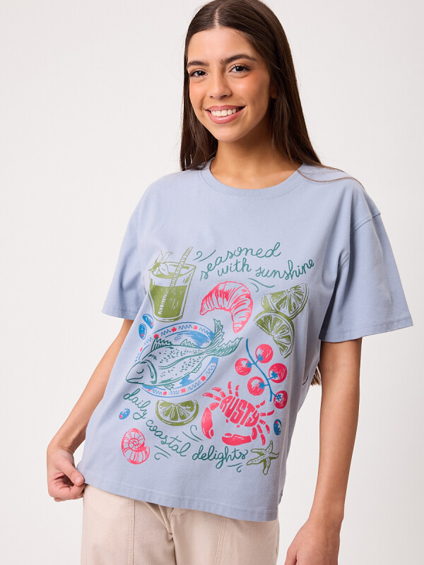 T-SHIRT NANI RUSTY Celeste