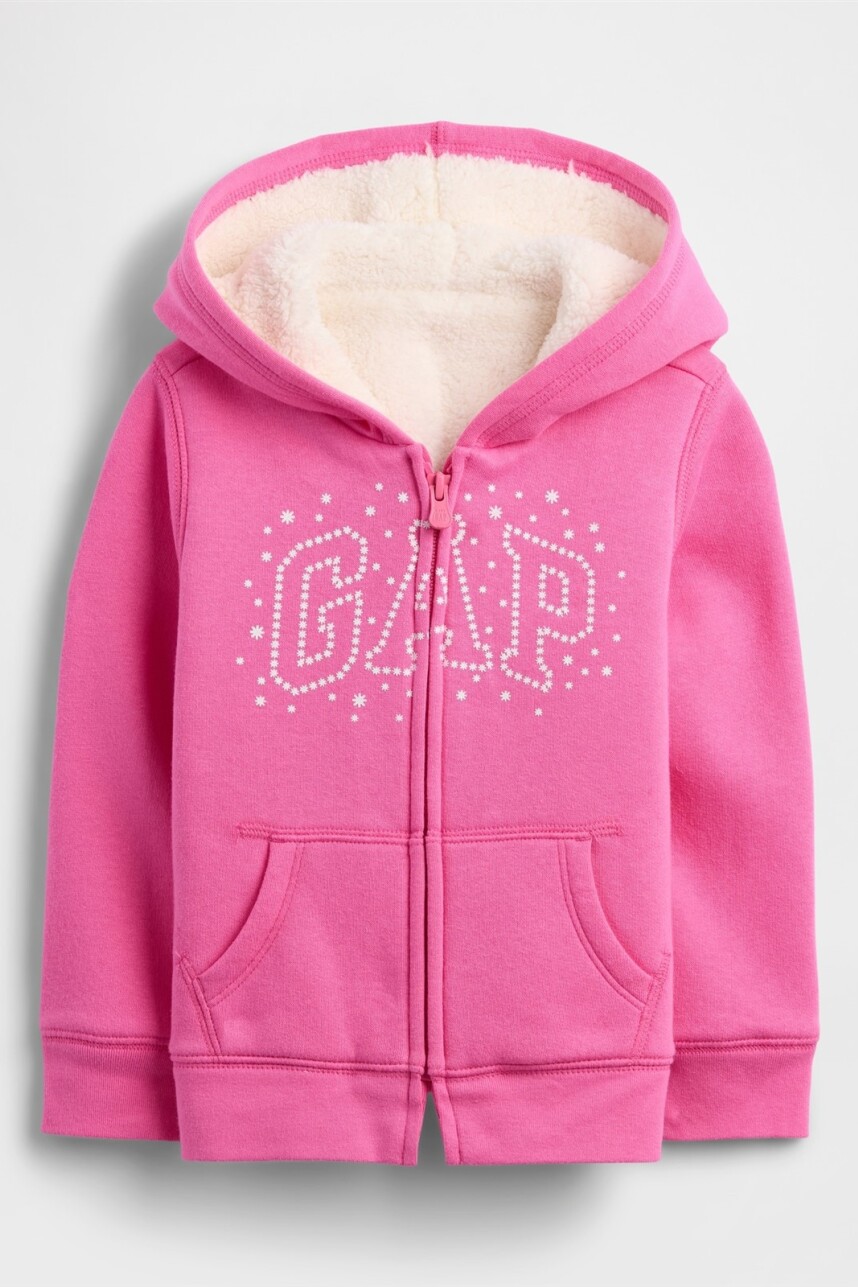 Canguro Logo Gap Con Corderito Toddler Niña Pink Azalea