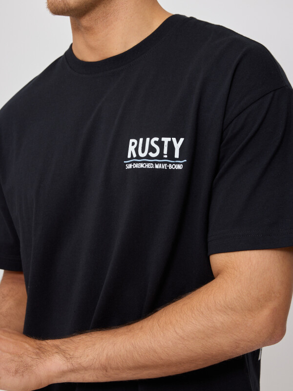 T-SHIRT RAEL RUSTY Negro