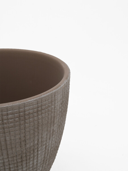 MACETA DECORATIVA MARRON