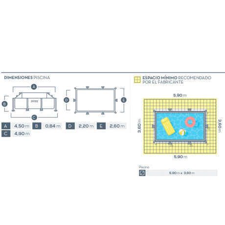 Piscina Intex Estructural 7127 L 450x220x84 Inx028273