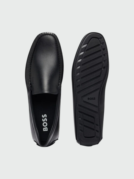 BOSS - Mocasines de cuero con suela antideslizante, NOEL 0