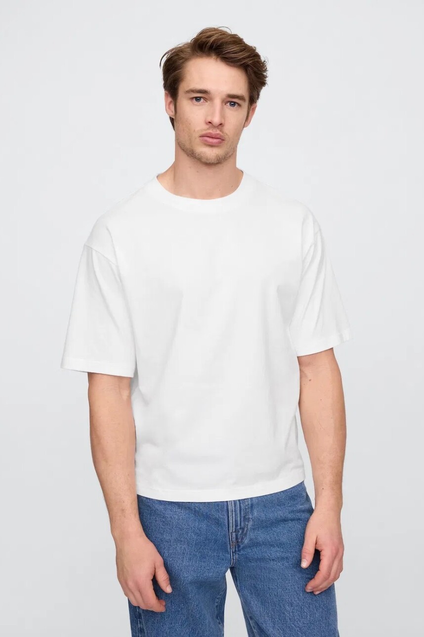 Remera Vintage Soft Boxy Hombre Optic White