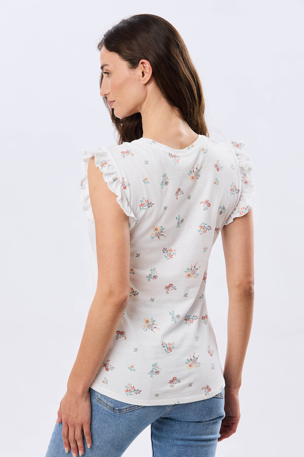 REMERA ESTAMPADA DE ALGODÓN Blanco