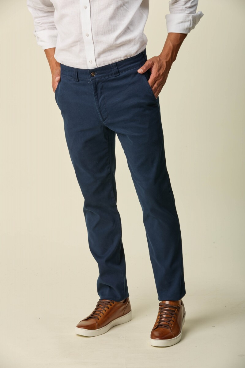 Pantalón Sport Algodón/ Spandex Tramado - Azul 