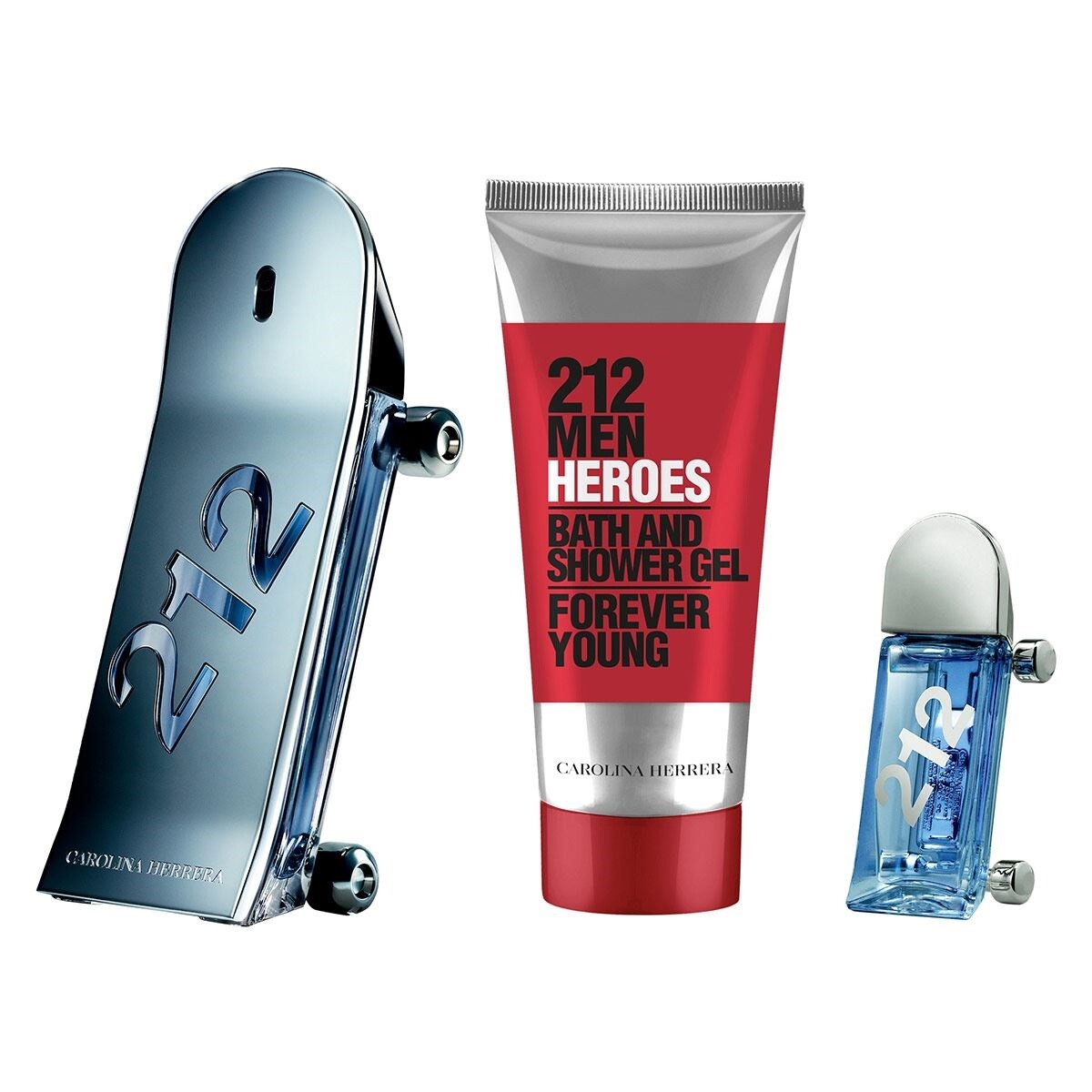 Perfume 212 Heroes Edt 90ml+b. Lotion 100ml+miniatura 