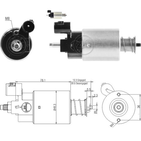 AUTOMATICO DE ARRANQUE - CHRYSLER DODGE RAM N.DENSO 12V ZM AUTOMATICO DE ARRANQUE - CHRYSLER DODGE RAM N.DENSO 12V ZM