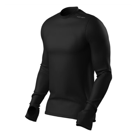 Camiseta térmica con protección UV 50+ Negro